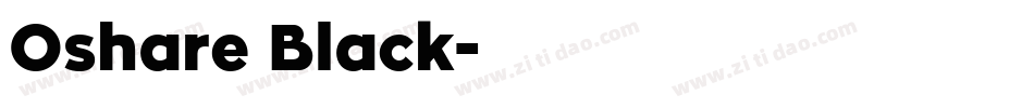 Oshare Black字体转换